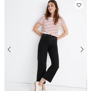 Madewell Slim wide-leg crop in lunar wash